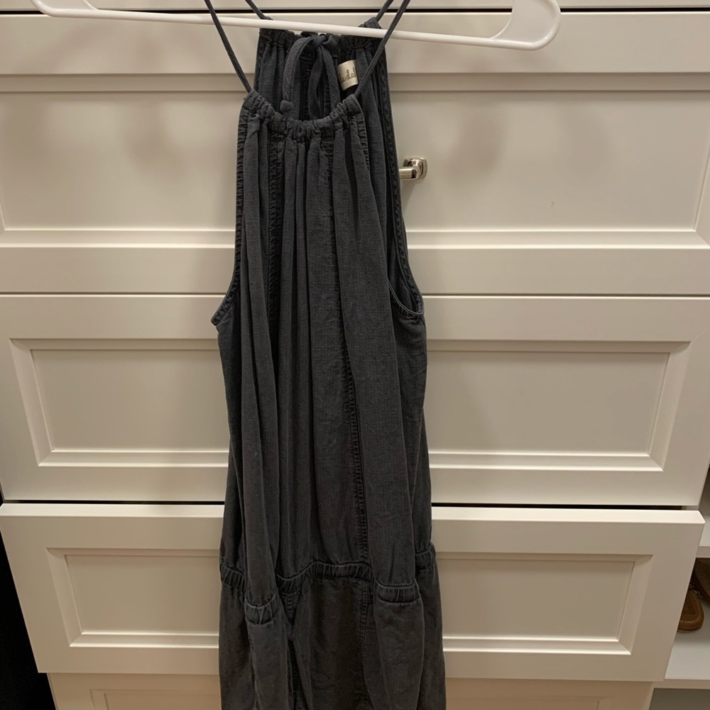 Bella Dahl grey halter romper